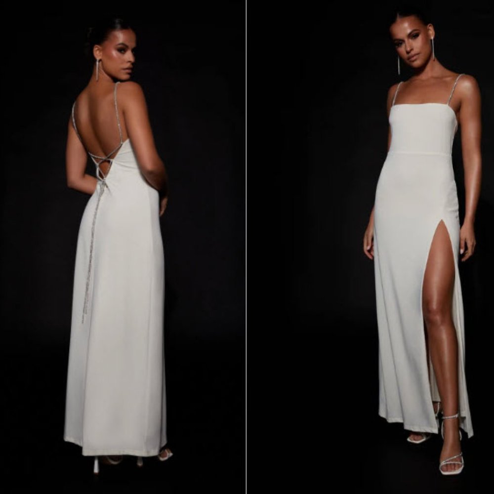 Meshki White Gown
